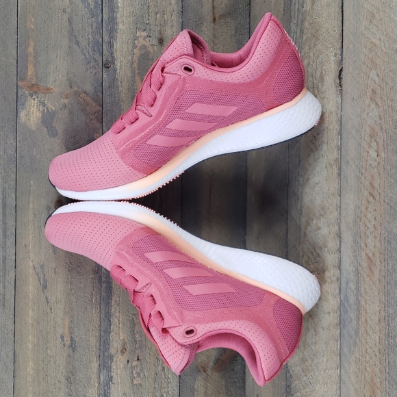 adidas Women's Edge Lux 4 Running Shoes Hazy Rose White - Picture 6 of 10